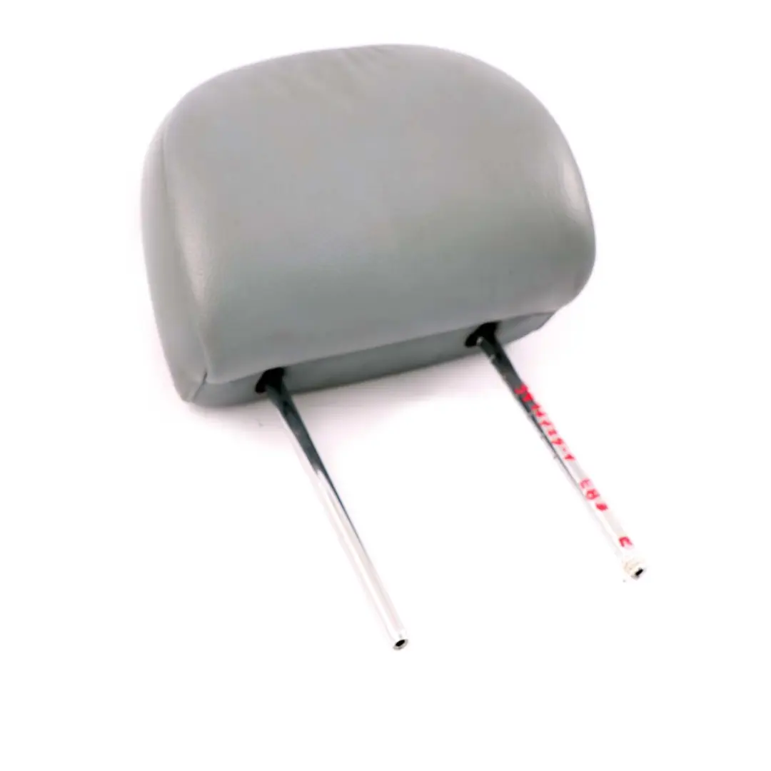 BMW X3 Series E83 1 Front Seat Left Right N/O/S Leather Headrest Graublau Grey - SKU 3412725-1 - Part number 3412725