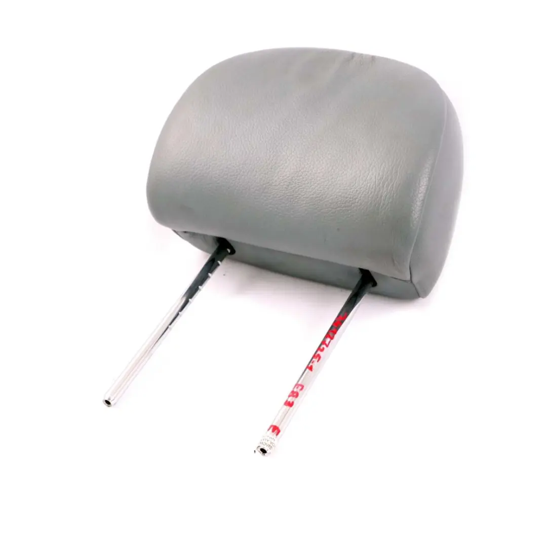 BMW X3 Series E83 1 Front Seat Left Right N/O/S Leather Headrest Graublau Grey - SKU 3412725-1 - Part number 3412725