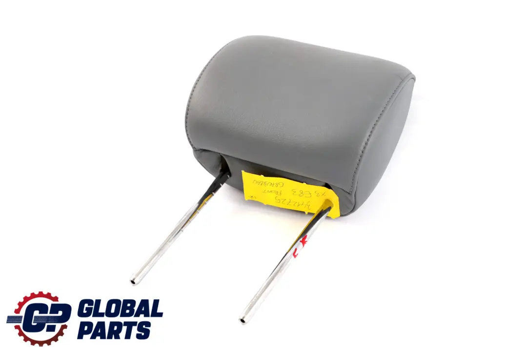 BMW X3 Series E83 Front Seat Left Right N/O/S Leather Headrest Graublau Grey - SKU 3412725 - Part number 3412725