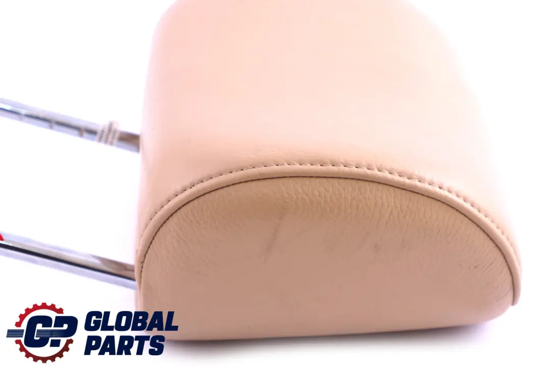 BMW X3 Series E83 Front Seat Left Right N/O/S Sandbeige Beige Leather Headrest - SKU 3412758 - Part number 3412758