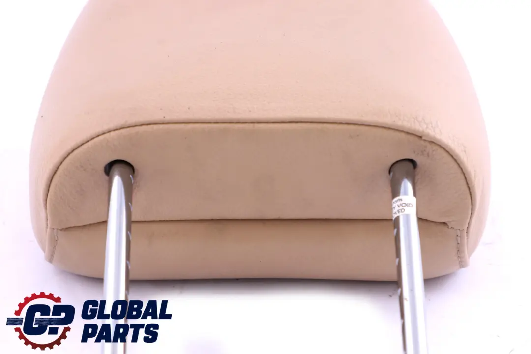 Front Seat Left Right N/O/S Sandbeige Beige Leather Headrest to BMW X3 Series E83 with Part number 3412758 BMW X3 Series E83 Front Seat Left Right N/O/S Sandbeige Beige Leather Headrest - SKU 3412758 - Part number 3412758