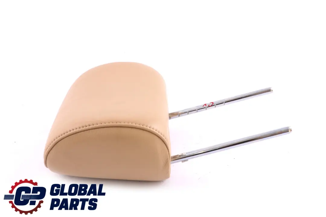 Front Seat Left Right N/O/S Sandbeige Beige Leather Headrest to BMW X3 Series E83 with Part number 3412758 BMW X3 Series E83 Front Seat Left Right N/O/S Sandbeige Beige Leather Headrest - SKU 3412758 - Part number 3412758