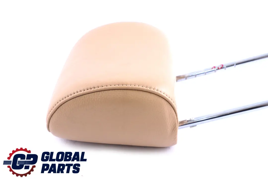 BMW X3 Series E83 Front Seat Left Right N/O/S Sandbeige Beige Leather Headrest - SKU 3412758 - Part number 3412758