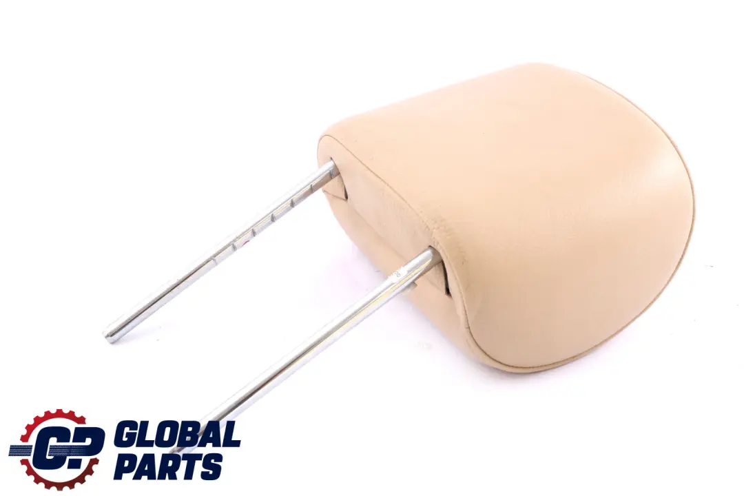 Front Seat Left Right N/O/S Sandbeige Beige Leather Headrest to BMW X3 Series E83 with Part number 3412758 BMW X3 Series E83 Front Seat Left Right N/O/S Sandbeige Beige Leather Headrest - SKU 3412758 - Part number 3412758