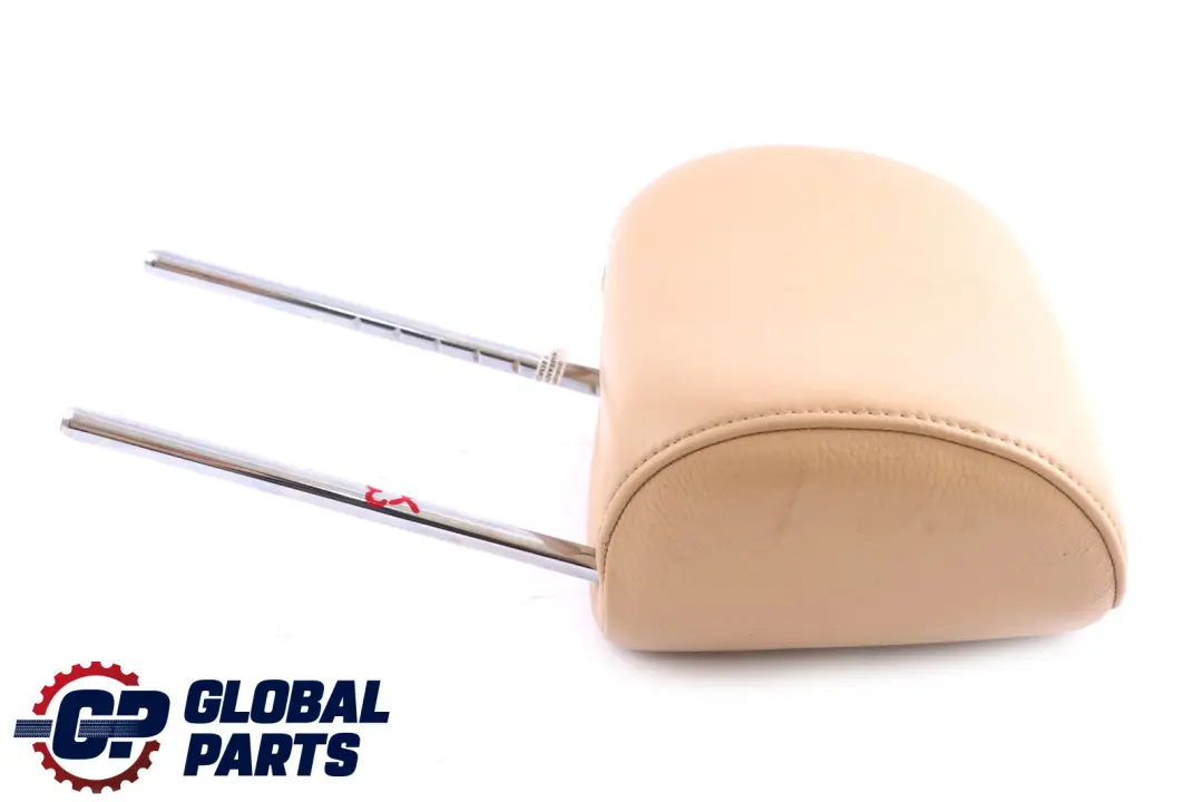 Front Seat Left Right N/O/S Sandbeige Beige Leather Headrest to BMW X3 Series E83 with Part number 3412758 BMW X3 Series E83 Front Seat Left Right N/O/S Sandbeige Beige Leather Headrest - SKU 3412758 - Part number 3412758