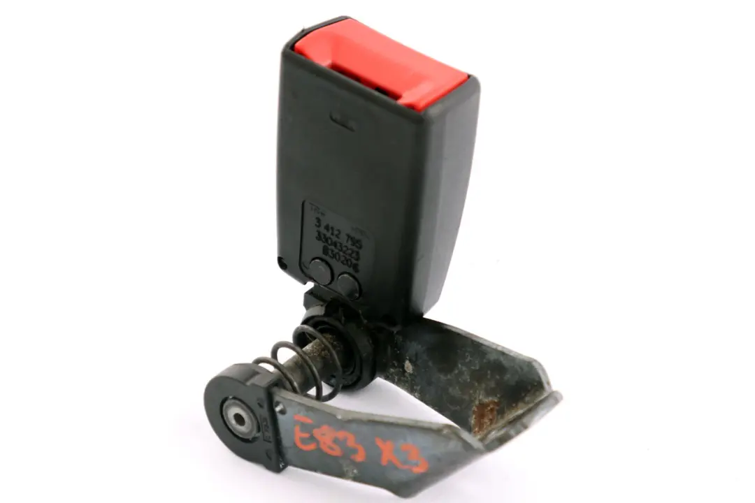 BMW X3 E83 E83N Nastro di Ritorno Posteriore SX Cintura di Sicurezza - SKU 3412795 - Numero di parte 3412795
