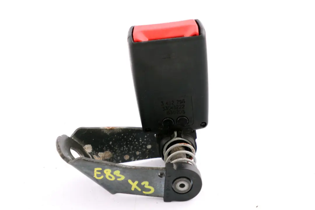Asiento Trasero Derecho Cinturon Inferior Hebilla 7211 para BMW X3 E83 con número de pieza 3412796 BMW X3 E83 Asiento Trasero Derecho Cinturon Inferior Hebilla 7211 - SKU 3412796 - Número de pieza 3412796