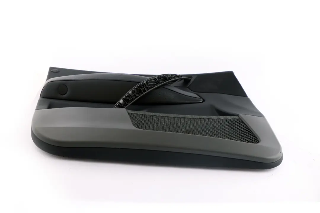 Front Left N/S Door Card Lining Trim Leather Black Grey to BMW X3 Series E83 with Part number 3412937 BMW X3 Series E83 Front Left N/S Door Card Lining Trim Leather Black Grey - SKU 3412937 - Part number 3412937