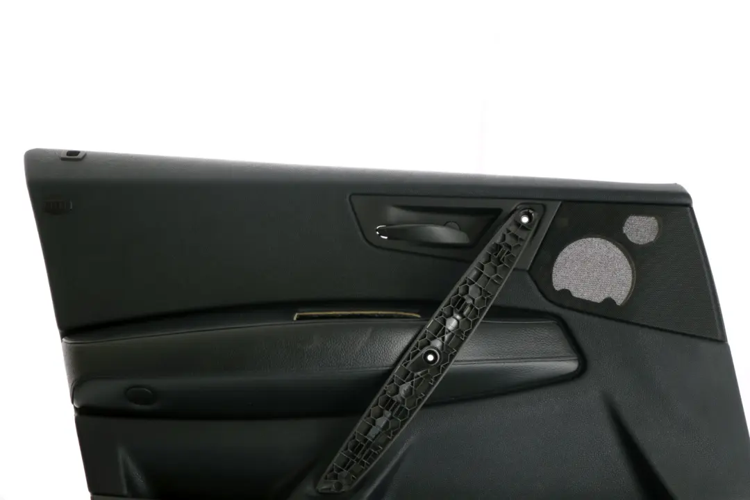 Front Left N/S Door Card Lining Trim Leather Black Grey to BMW X3 Series E83 with Part number 3412937 BMW X3 Series E83 Front Left N/S Door Card Lining Trim Leather Black Grey - SKU 3412937 - Part number 3412937