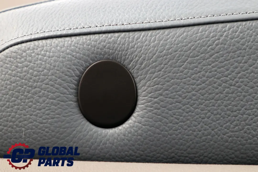 Front Left N/S Door Card Lining Leather Graublau Grey Blue to BMW X3 Series E83 with Part number 3412941 BMW X3 Series E83 Front Left N/S Door Card Lining Leather Graublau Grey Blue - SKU 3412941 - Part number 3412941