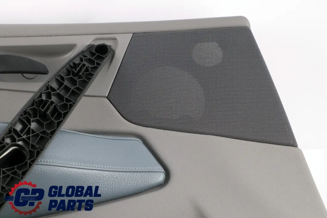 BMW X3 Series E83 Front Left N/S Door Card Lining Leather Graublau Grey Blue - SKU 3412941 - Part number 3412941