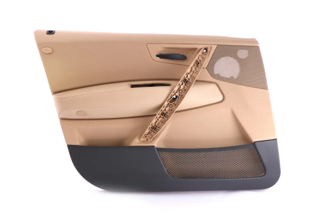 Front Left N/S Door Card Lining Leather Sandbeige Hell Beige to BMW X3 Series E83 with Part number 3412943 BMW X3 Series E83 Front Left N/S Door Card Lining Leather Sandbeige Hell Beige - SKU 3412943 - Part number 3412943