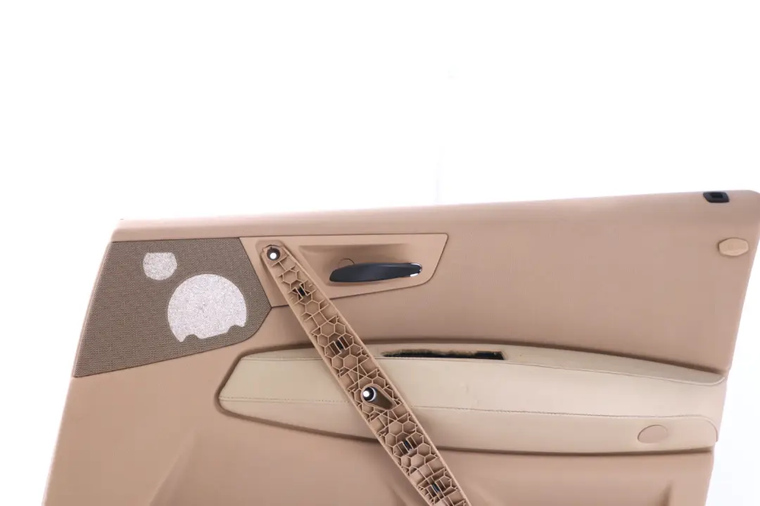 Front Right O/S Door Card Lining Leather Sandbeige Hell Beige to BMW X3 Series E83 with Part number 3412944 BMW X3 Series E83 Front Right O/S Door Card Lining Leather Sandbeige Hell Beige - SKU 3412944 - Part number 3412944