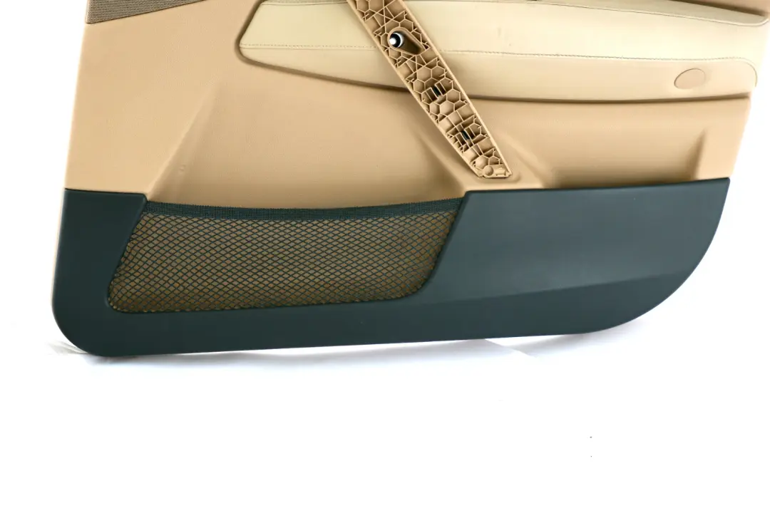 Front Right O/S Door Card Lining Leather Sandbeige Hell Beige to BMW X3 Series E83 with Part number 3412944 BMW X3 Series E83 Front Right O/S Door Card Lining Leather Sandbeige Hell Beige - SKU 3412944 - Part number 3412944