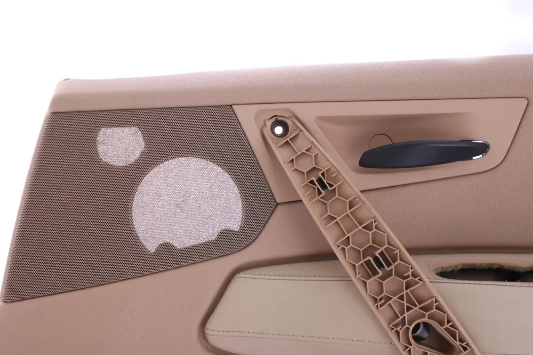 Front Right O/S Door Card Lining Leather Sandbeige Hell Beige to BMW X3 Series E83 with Part number 3412944 BMW X3 Series E83 Front Right O/S Door Card Lining Leather Sandbeige Hell Beige - SKU 3412944 - Part number 3412944