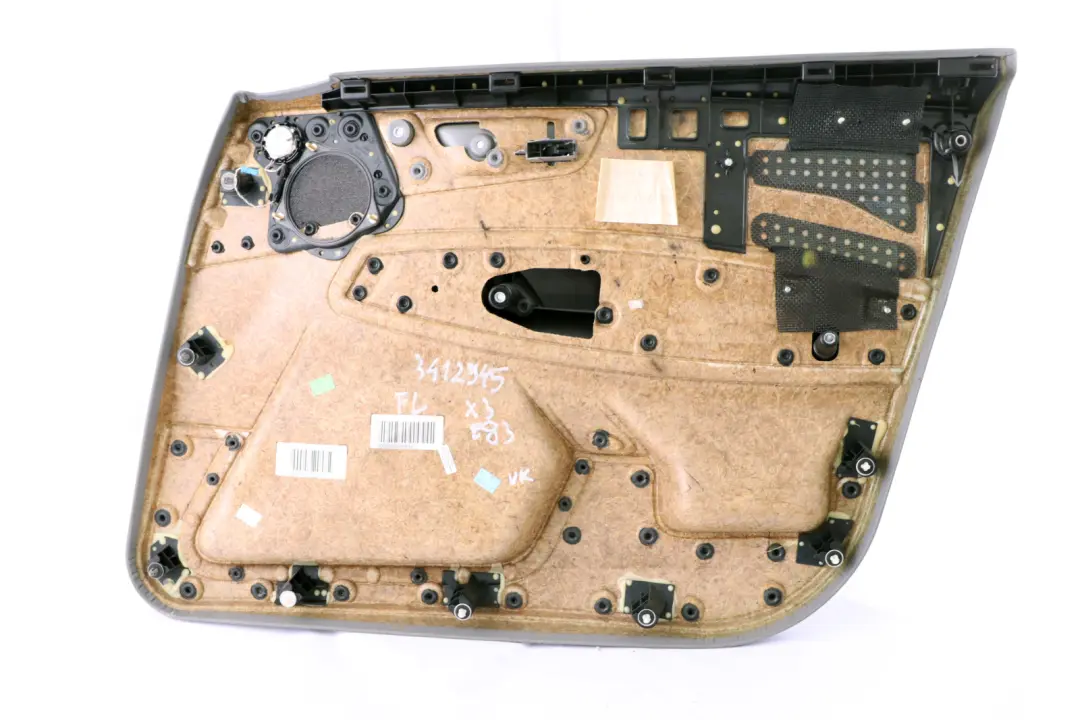 Türverkleidung Leder vorne links SCHWARZ BLACK Ambiente Grey Grau für BMW X3 E83 mit Teilenummer 3412945 BMW X3 E83 Türverkleidung Leder vorne links SCHWARZ BLACK Ambiente Grey Grau - SKU 3412945 - Teilenummer 3412945