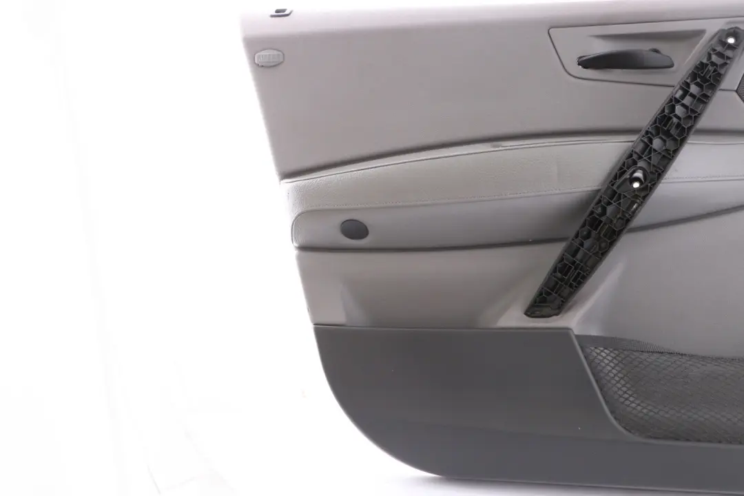 Front Left N/S Door Card Lining Leather Black Ambiente Grey to BMW X3 Series E83 with Part number 3412945 BMW X3 Series E83 Front Left N/S Door Card Lining Leather Black Ambiente Grey - SKU 3412945 - Part number 3412945