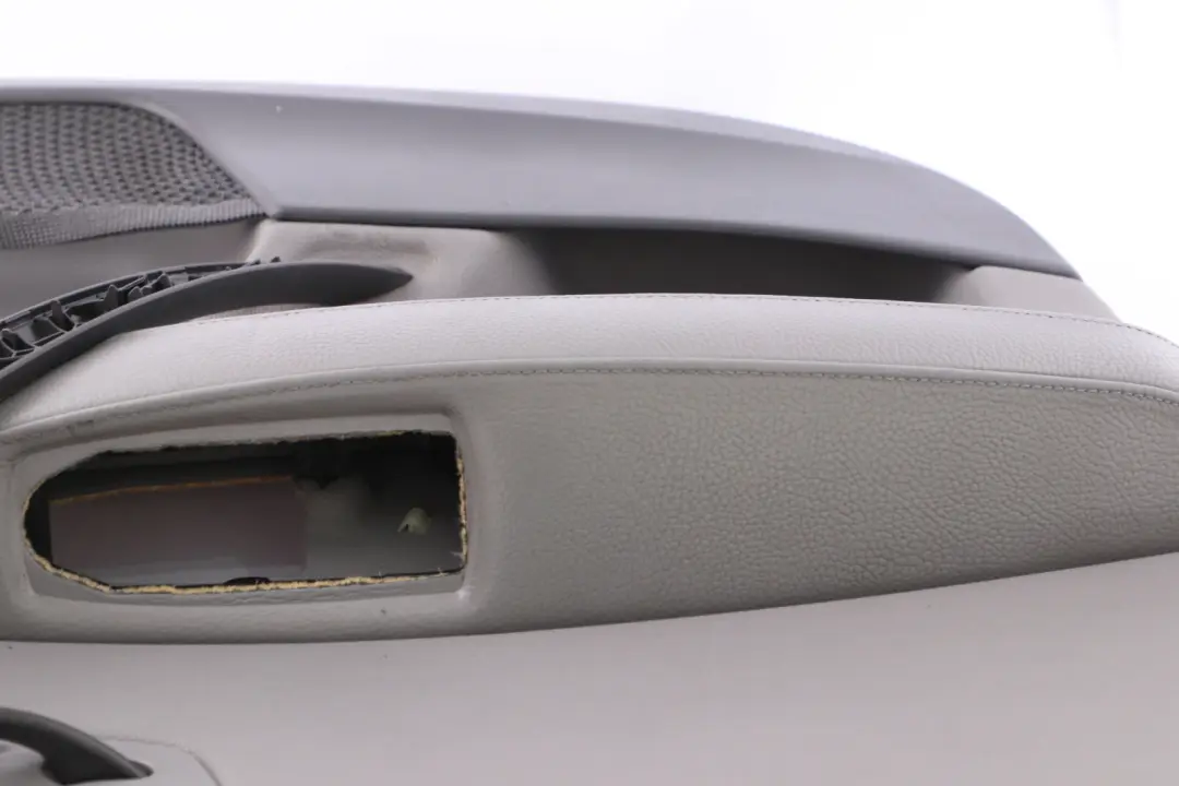 Front Left N/S Door Card Lining Leather Black Ambiente Grey to BMW X3 Series E83 with Part number 3412945 BMW X3 Series E83 Front Left N/S Door Card Lining Leather Black Ambiente Grey - SKU 3412945 - Part number 3412945