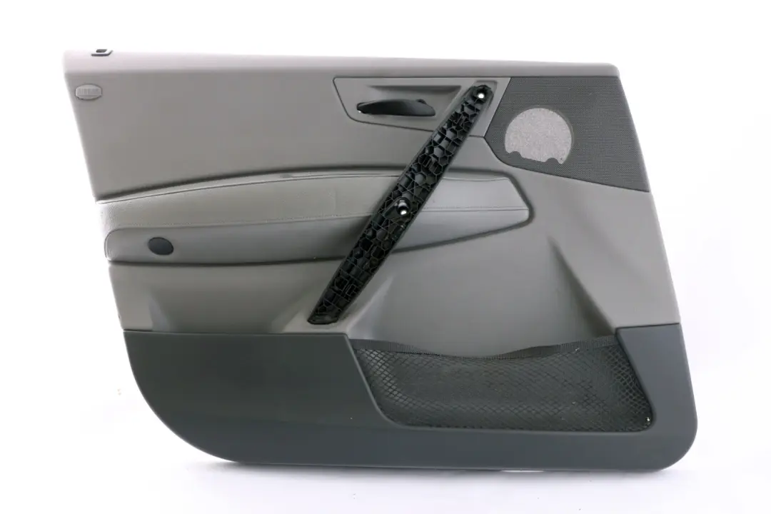 Front Left N/S Door Card Lining Leather Black Ambiente Grey to BMW X3 Series E83 with Part number 3412945 BMW X3 Series E83 Front Left N/S Door Card Lining Leather Black Ambiente Grey - SKU 3412945 - Part number 3412945