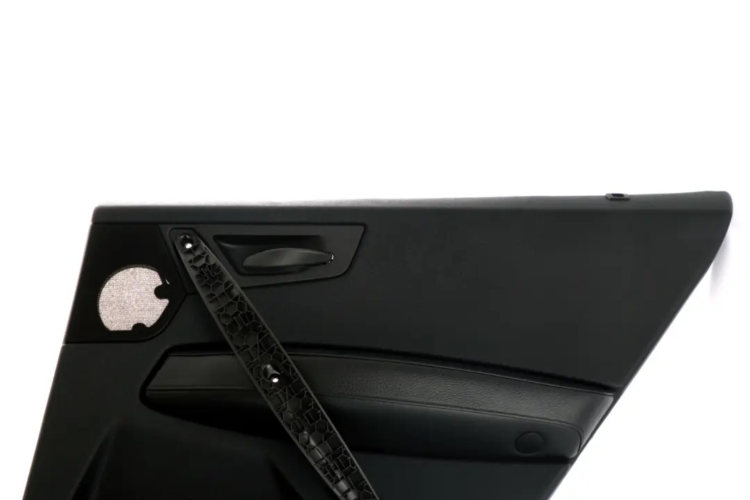 Rivestimento scheda porta posteriore destra Pelle Nero Grigio per BMW X3 E83 con numero di parte 3412990 BMW X3 E83 Rivestimento scheda porta posteriore destra Pelle Nero Grigio - SKU 3412990 - Numero di parte 3412990