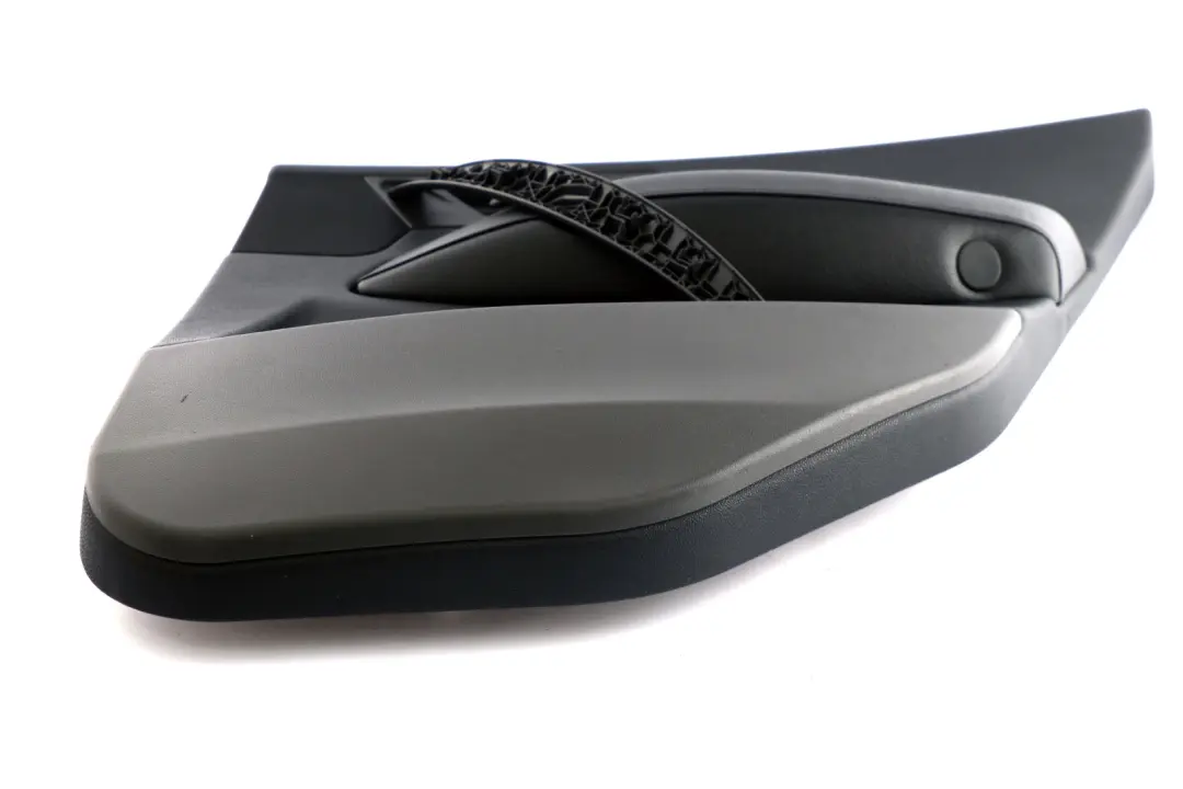 Garniture de carte de porte arrière droite O/S en cuir noir gris pour BMW X3 E83 à propos du numéro de pièce 3412990 BMW X3 E83 Garniture de carte de porte arrière droite O/S en cuir noir gris - SKU 3412990 - Numéro de pièce 3412990