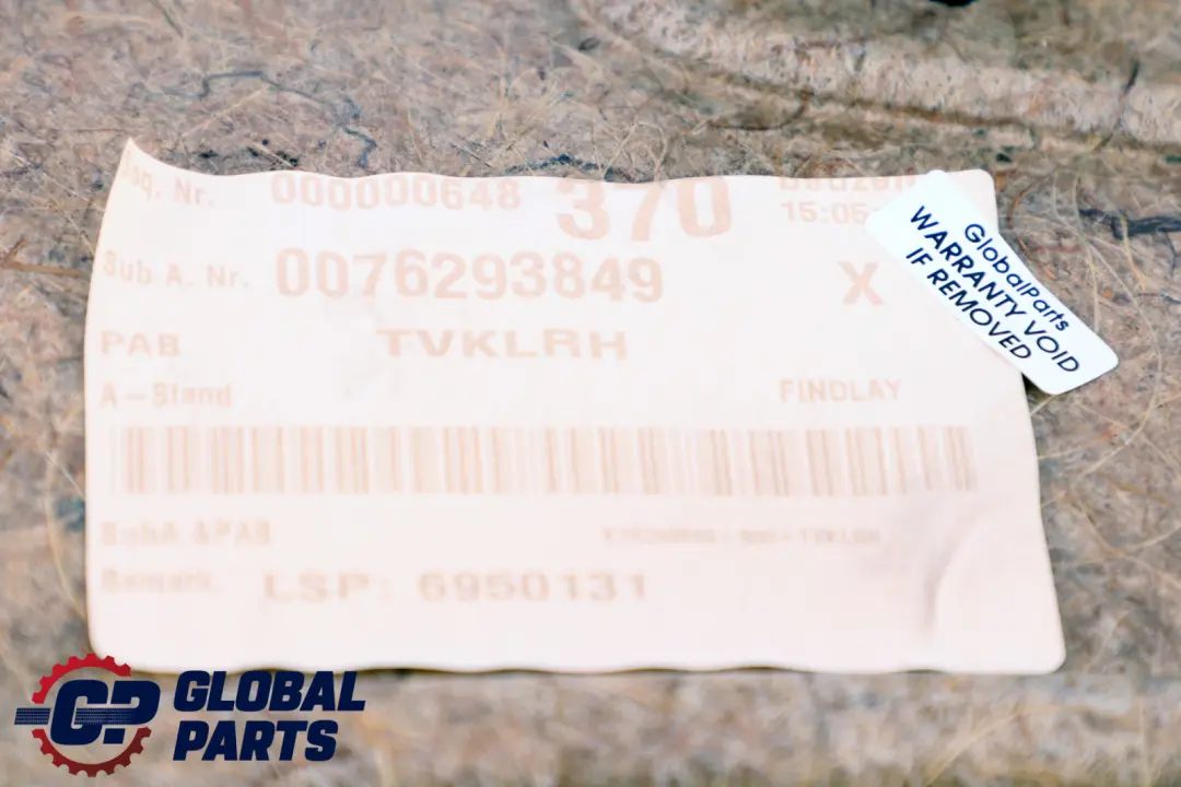 BMW X3 Series E83 Rear Right O/S Door Card Lining Leather Graublau Grey Blue - SKU 3412994 - Part number 3412942