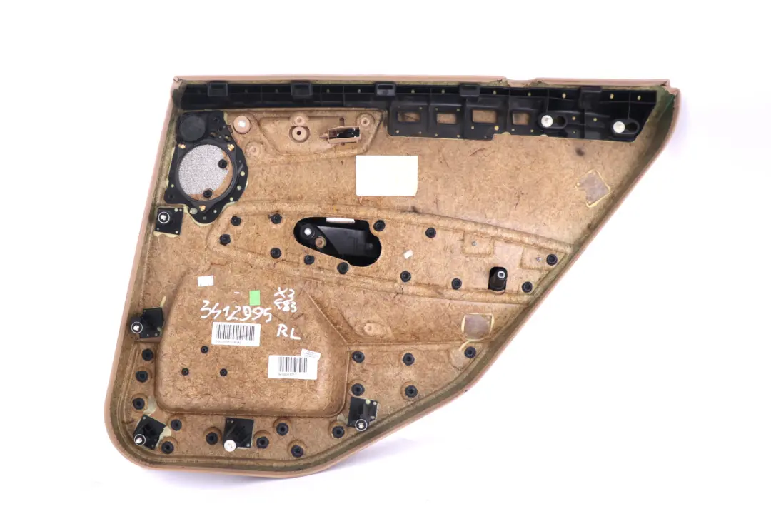 *BMW X3 er E83 Türverkleidung Hinten Links Leder Sandbeige Hell Beige für mit Teilenummer 3412995 *BMW X3 er E83 Türverkleidung Hinten Links Leder Sandbeige Hell Beige - SKU 3412995 - Teilenummer 3412995