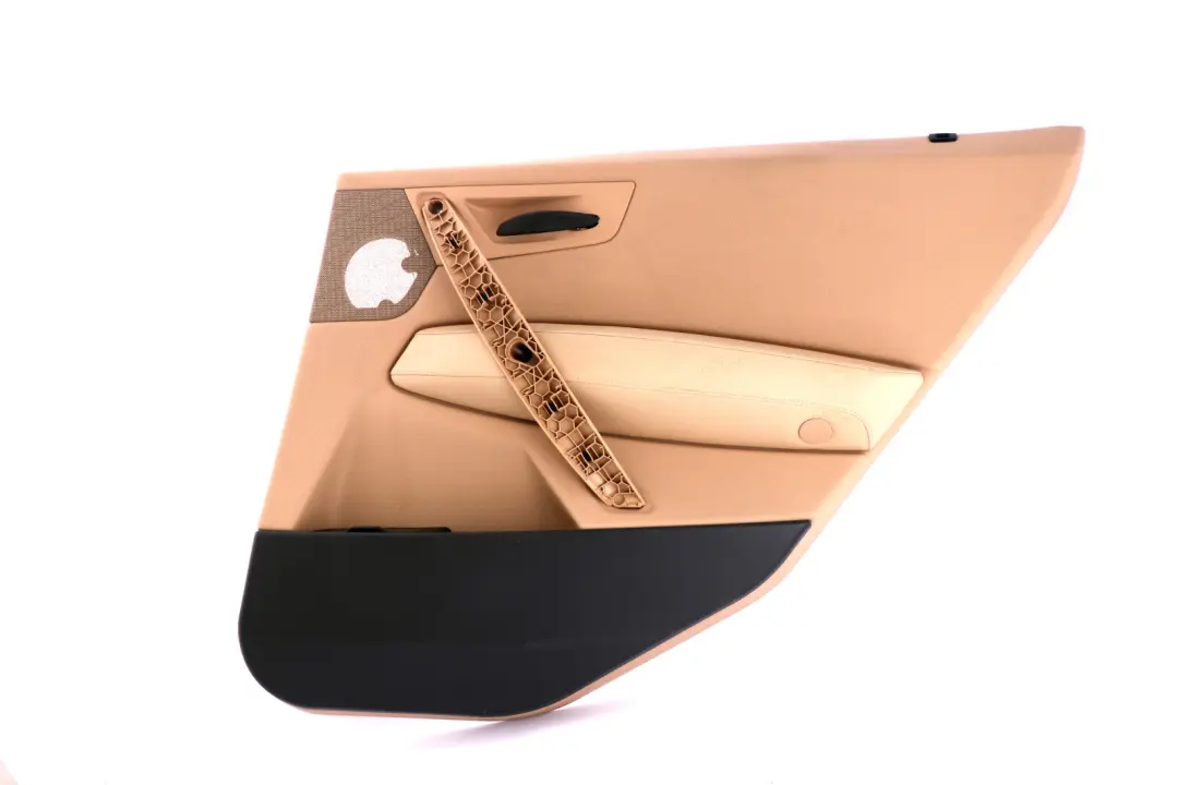 Right O/S Door Card Lining Leather Sandbeige Hell Beige to BMW X3 E83 Rear with Part number 3412996 BMW X3 E83 Rear Right O/S Door Card Lining Leather Sandbeige Hell Beige - SKU 3412996 - Part number 3412996