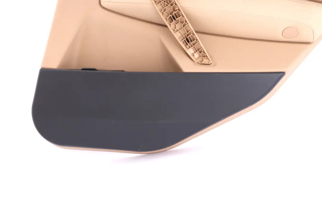 Right O/S Door Card Lining Leather Sandbeige Hell Beige to BMW X3 E83 Rear with Part number 3412996 BMW X3 E83 Rear Right O/S Door Card Lining Leather Sandbeige Hell Beige - SKU 3412996 - Part number 3412996