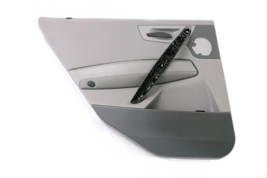 Left N/S Door Card Lining Leather Ambiente Grey Black to BMW X3 Series E83 Rear with Part number 3415905 BMW X3 Series E83 Rear Left N/S Door Card Lining Leather Ambiente Grey Black - SKU 3412997 - Part number 3415905