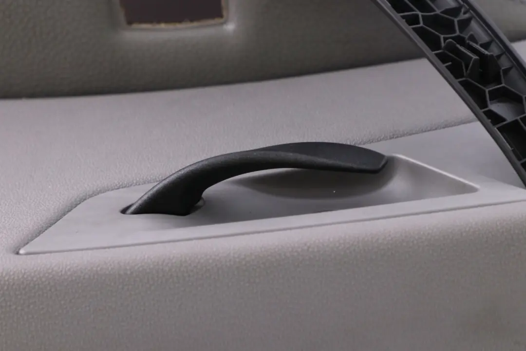 Right O/S Door Card Lining Leather Ambiente Grey Black to BMW X3 Series E83 Rear with Part number 3412998 BMW X3 Series E83 Rear Right O/S Door Card Lining Leather Ambiente Grey Black - SKU 3412998 - Part number 3412998