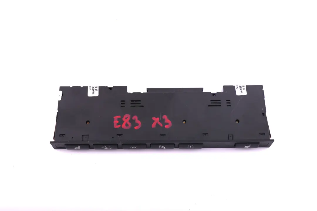Centre Console DSC PDC Switch Unit Panel to BMW X3 Series E83 with Part number 3413156 BMW X3 Series E83 Centre Console DSC PDC Switch Unit Panel - SKU 3413156 - Part number 3413156