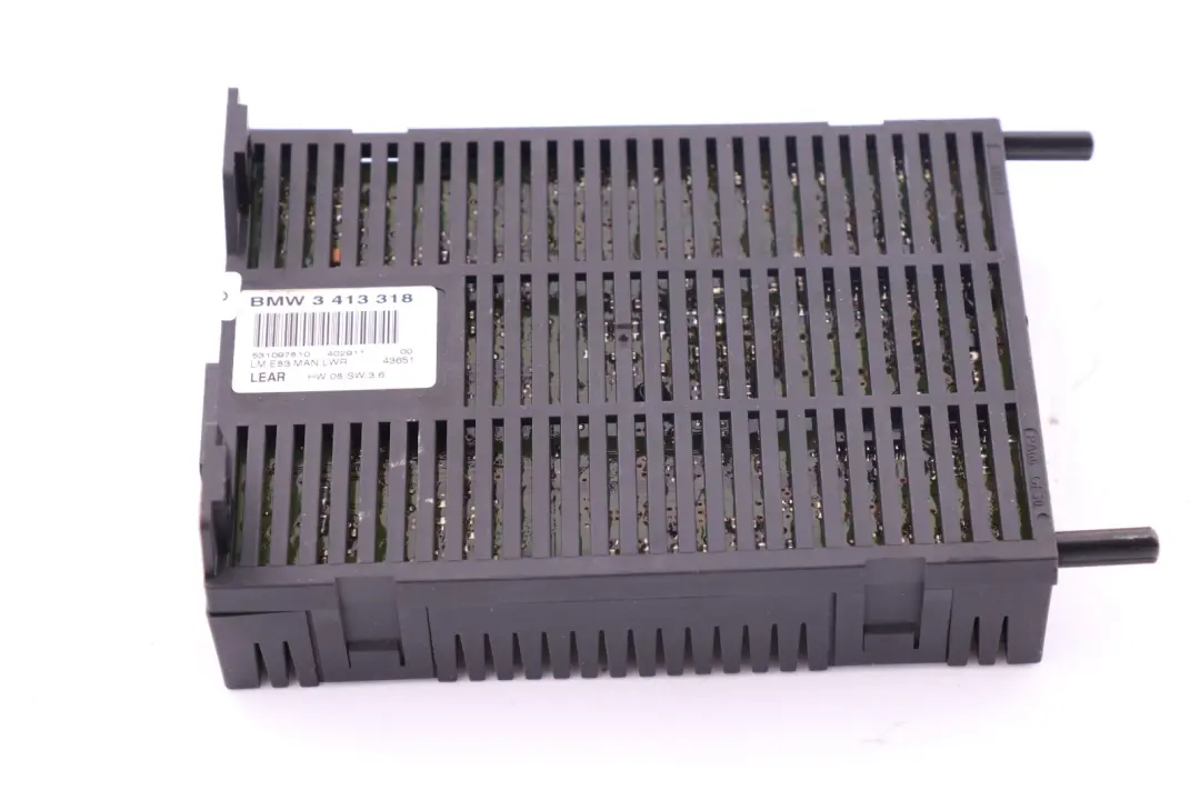 Light Control Module Lear LM MAN.LWR 6131 to BMW E83 with Part number 3413318 BMW E83 Light Control Module Lear LM MAN.LWR 6131 - SKU 3413318 - Part number 3413318