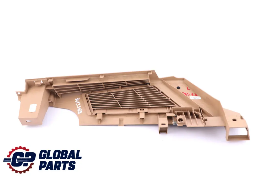 BMW X3 E83 Lateral Trunk Floor Left Vent Louvre Sandbeige N/S - SKU 3413369 - Part number 3413369