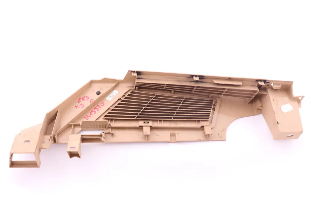 BMW X3 Series E83 Lateral Trunk Floor Vent Louvre Sandbeige Beige Right O/S - SKU 3413370 - Part number 3413370