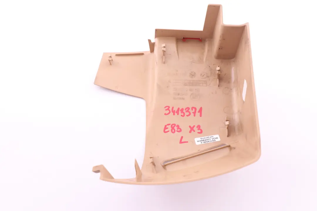 BMW E83 X3 Osłona Obudowa Zaślepka Pasa Lewy Tył Lewa Tylna Beż 3400511 - SKU 3413371 - Numer Części 3413371