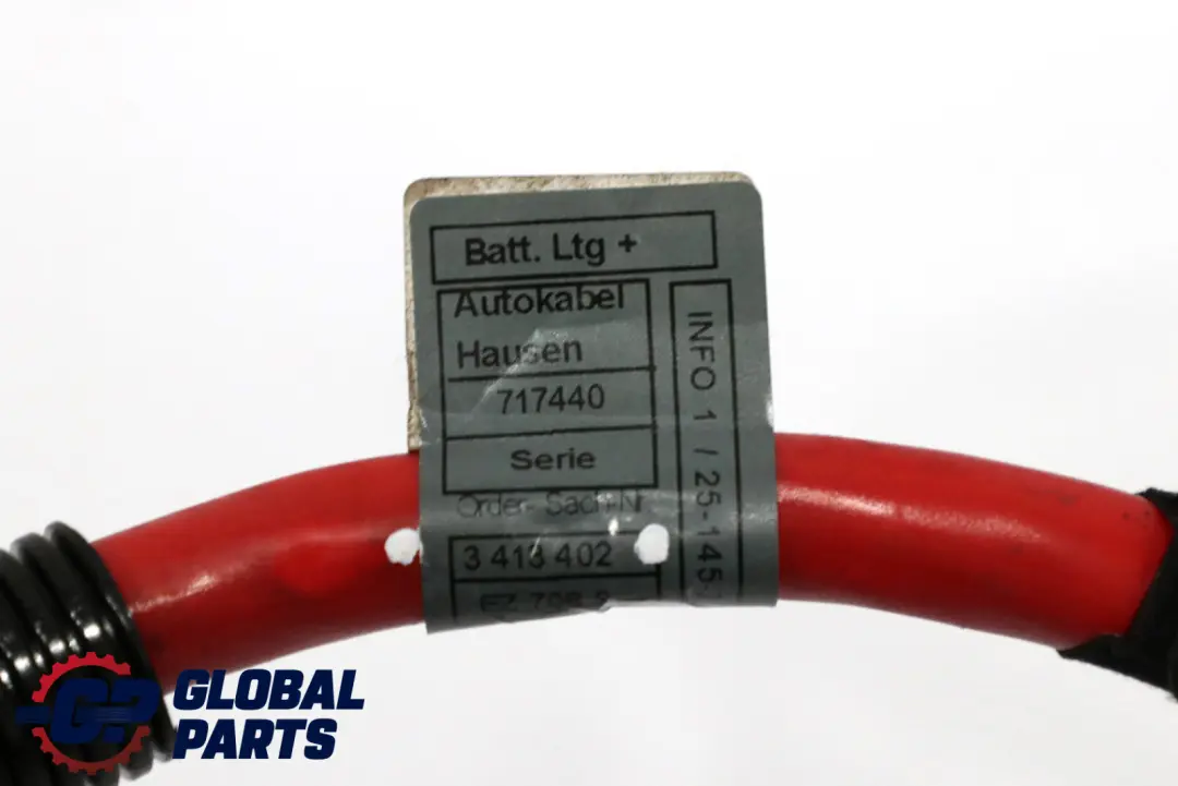 Reihe E83 2.5i 3.0i M54 Batteriekabel plus 6112 für BMW X3 mit Teilenummer 3413402 BMW X3 Reihe E83 2.5i 3.0i M54 Batteriekabel plus 6112 - SKU 3413402 - Teilenummer 3413402