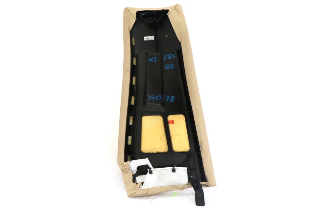 Beige Side Finisher Corner Leather Rear Seat Right O/S 3330438 to BMW X3 E83 with Part number 3413578 BMW X3 E83 Beige Side Finisher Corner Leather Rear Seat Right O/S 3330438 - SKU 3413578 - Part number 3413578
