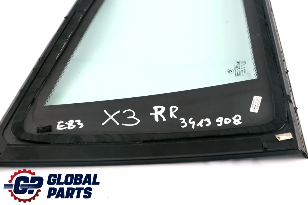 BMW X3 Series E83 LCI Trim Side Glass Window Fixed Green Rear Right O/S AS2 - SKU 3413908 - Part number 3413908