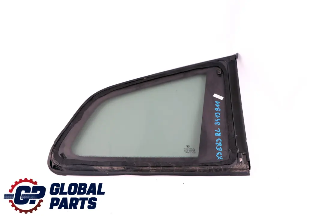 Puerta Fija Ventana Cristal Izquierda Trasera Negro AS3 para BMW E83 LCI con número de pieza 3413911 BMW E83 LCI Puerta Fija Ventana Cristal Izquierda Trasera Negro AS3 - SKU 3413911 - Número de pieza 3413911