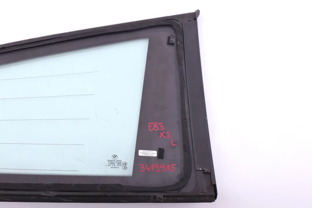 BMW X3 E83 Szyba Boczna Tylna Lewa AS2 TV Function Glanz - SKU 3413915-1 - Numer Części 3413915