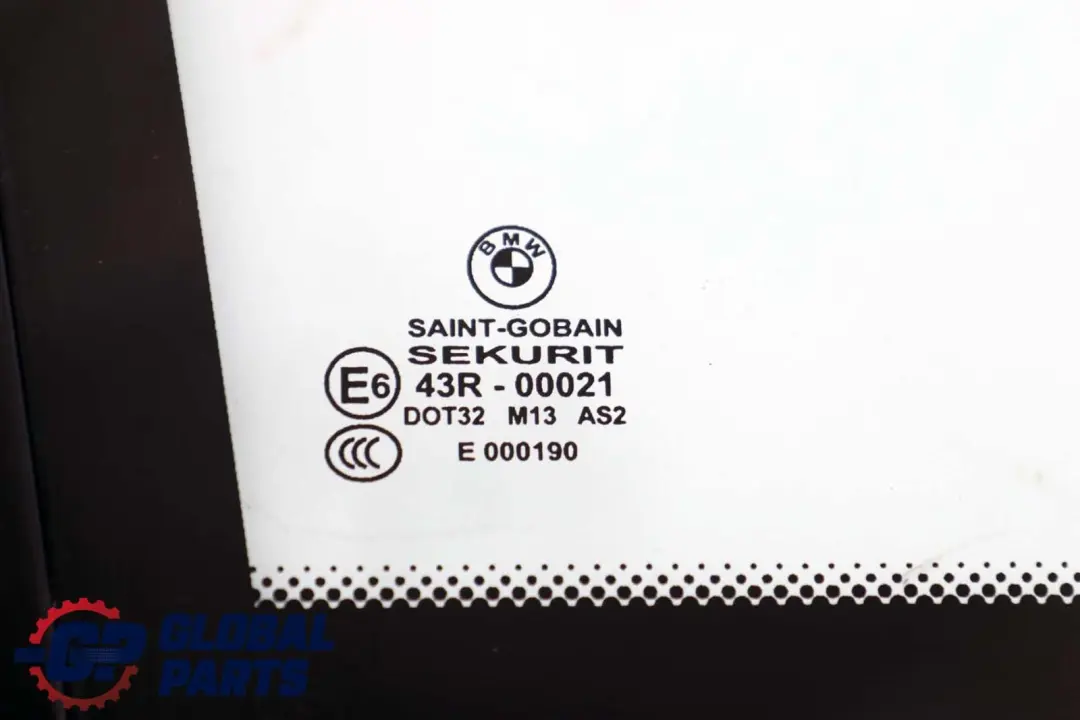 BMW X3 E83 LCI Fenetre Laterale Fixe Vert Arriere Gauche Noir Brillant - SKU 3413915 - Numéro de pièce 3413915