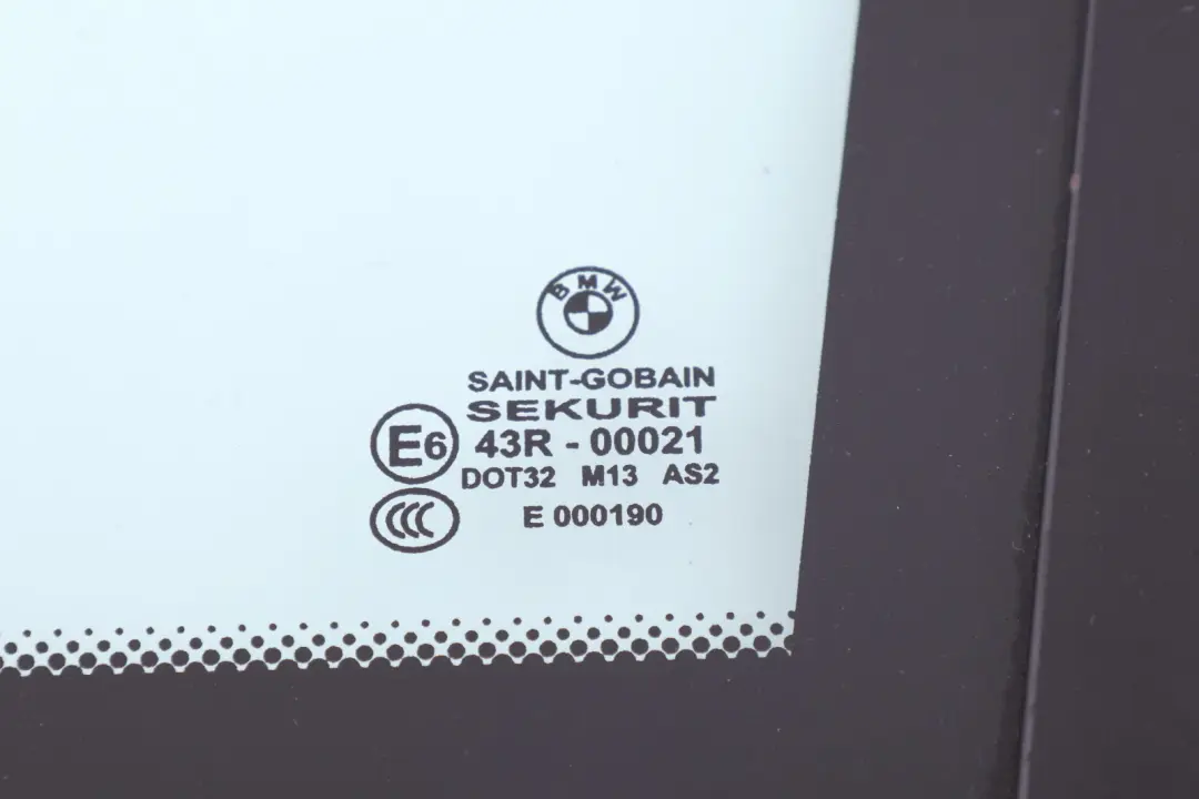 BMW X3 Reihe E83 Seitenscheibe festst. grün hinten rechts AS2 TV Function Glan - SKU 3413916 - Teilenummer 3413916
