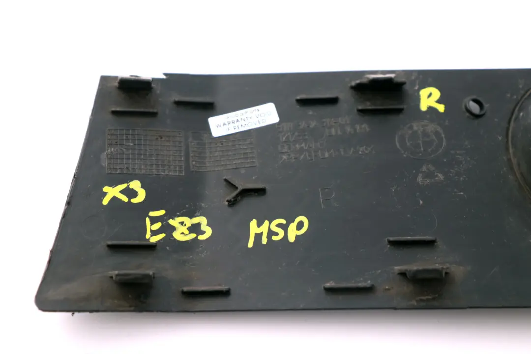 BMW X3 E83 M Sport Paragolpes Delantero Tapa Faro Antiniebla Rejilla Derecha - SKU 3414312 - Número de pieza 3414312