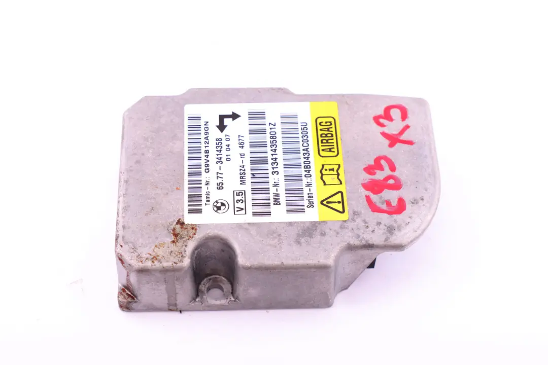 BMW X3 Series E83 Airbag Sensor Control Module 6577 - SKU 3414358 - Part number 3414358