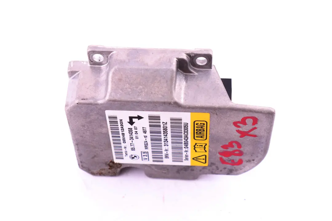 Airbag Sensor Control Module 6577 to BMW X3 Series E83 with Part number 3414358 BMW X3 Series E83 Airbag Sensor Control Module 6577 - SKU 3414358 - Part number 3414358