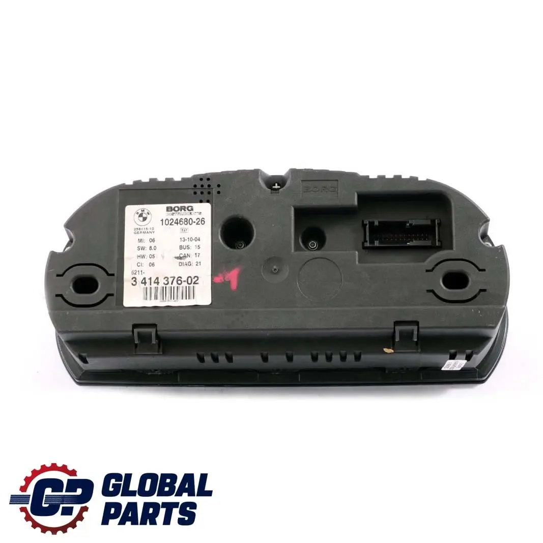BMW X3 E83 2.0d 3.0d Instrument Cluster Speedo Clocks Diesel Manual MPH - SKU 3414376-1 - Part number 3414376