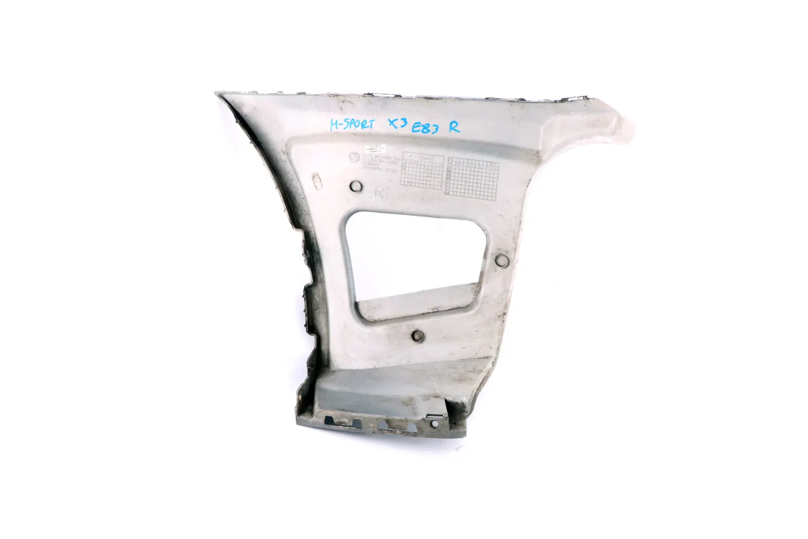 BMW X3 E83 M-Sport Lateral Bumper Support Bracket Rear Right O/S 3414402