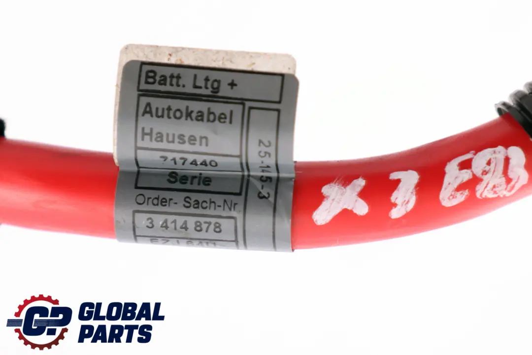 BMW X3 E83 LCI Battery Positive Lead Red Cable Plus Pole Wire - SKU 3414878 - Part number 3414878