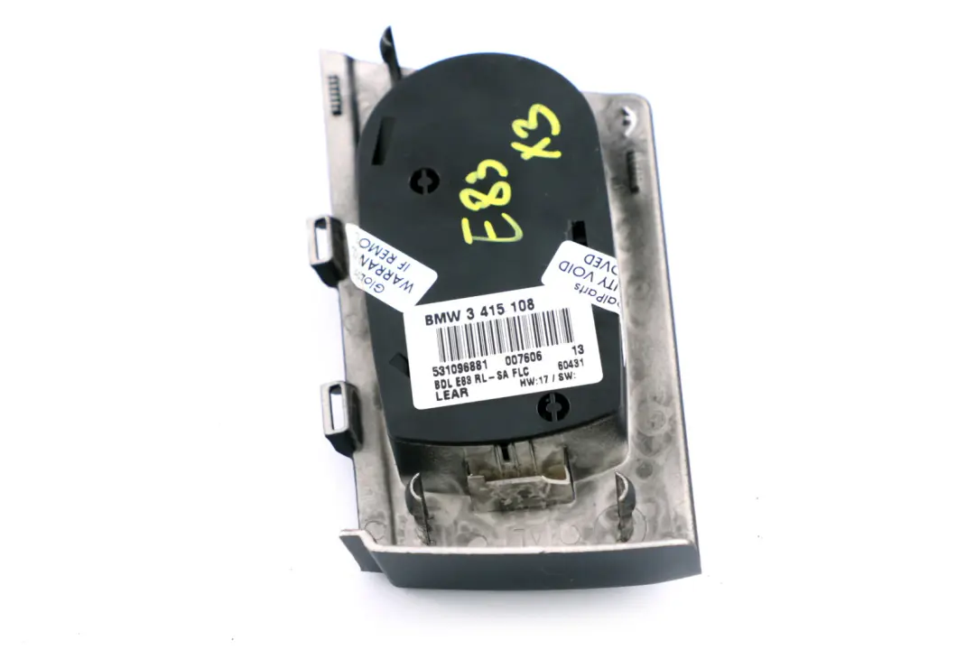 Luce Faro Elemento di controllo Interruttore Pannello per BMW X3 E83 con numero di parte 3415108 BMW X3 E83 Luce Faro Elemento di controllo Interruttore Pannello - SKU 3415108 - Numero di parte 3415108